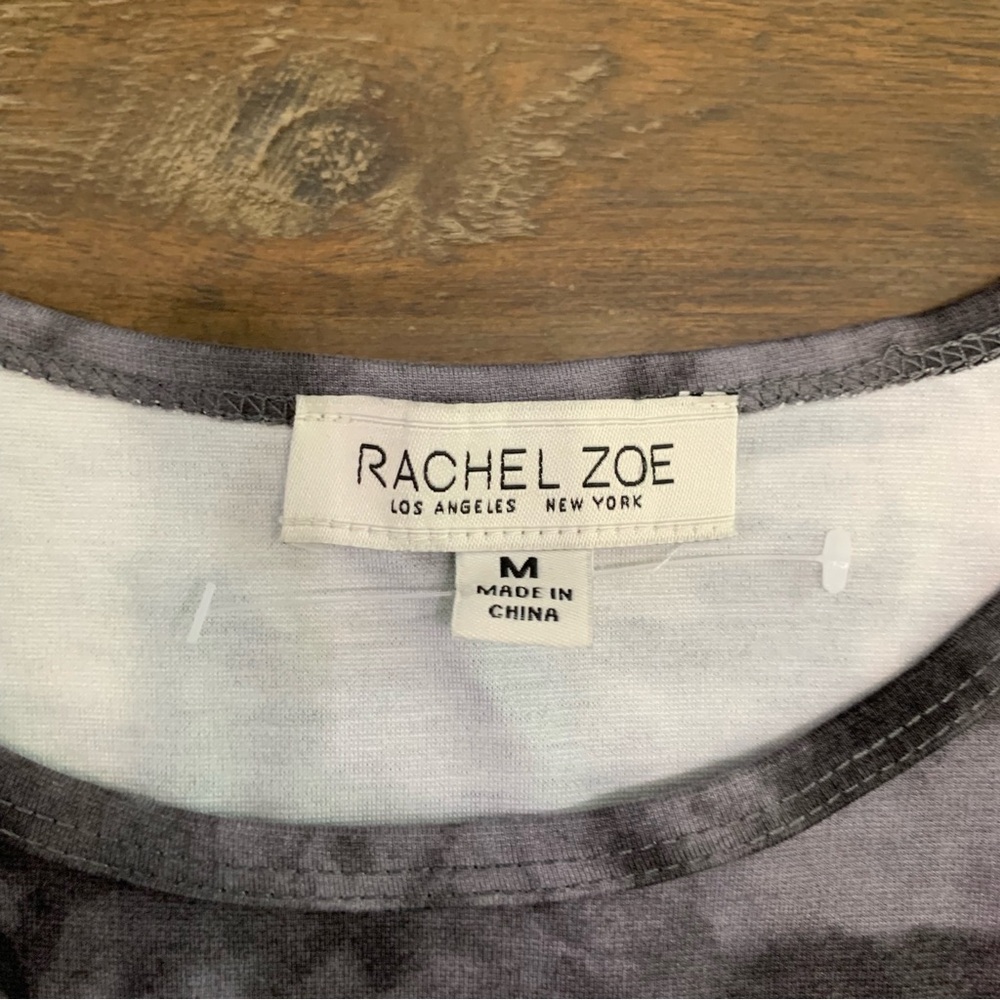 ✅ Rachel Zoe gray and black tie dye tank top NEW - Picture 5 of 5